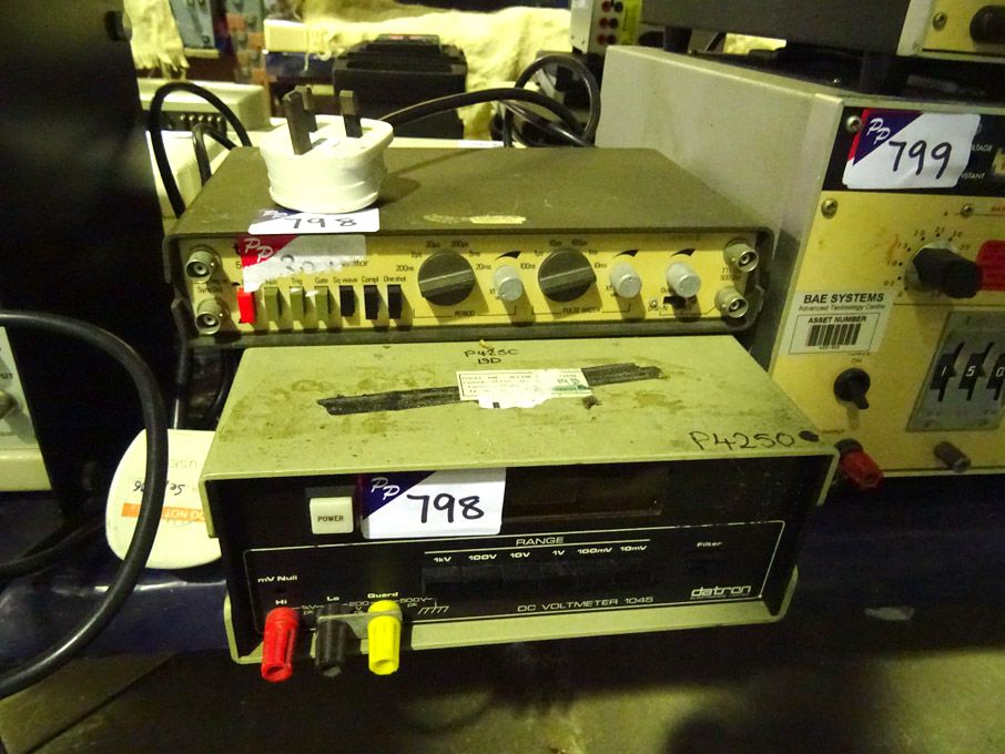 Thandar TG105 pulse generator, 5Hz - 5MHz & Datron...