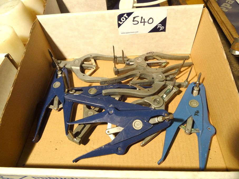 Qty various inside & outside circlip pliers - Lot...