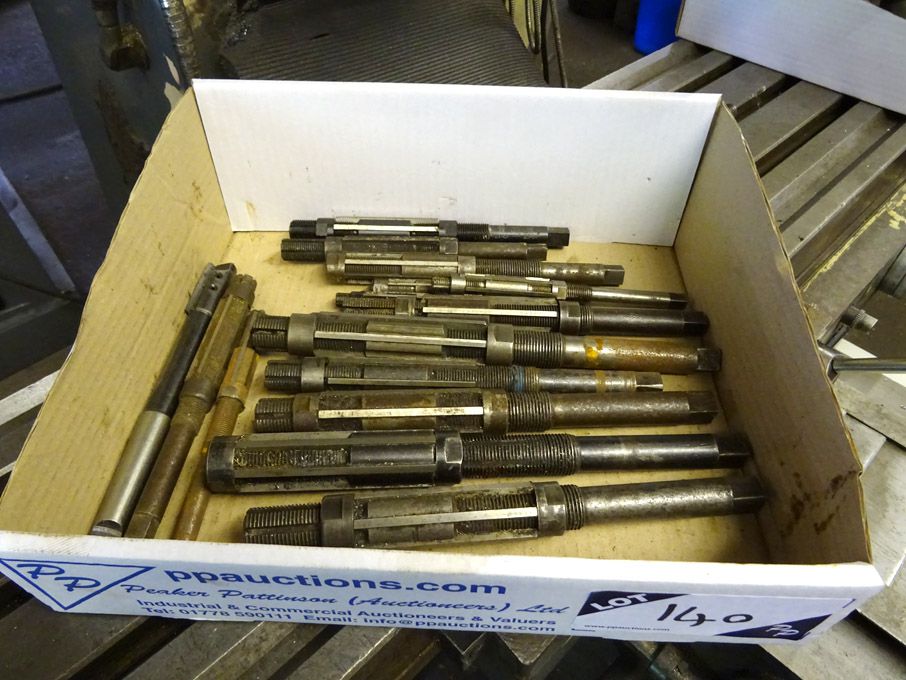 Qty various HSS adjustable reamers