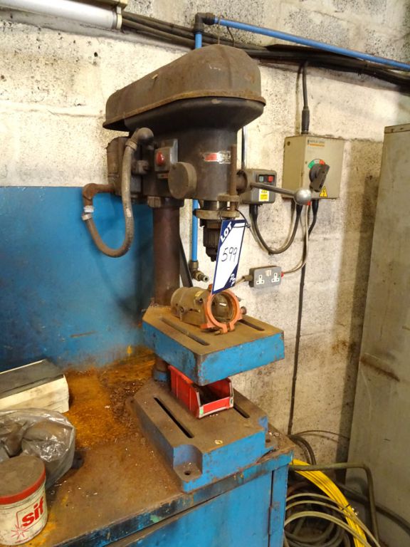 Meddings single spindle bench drill, 240x300mm RF...