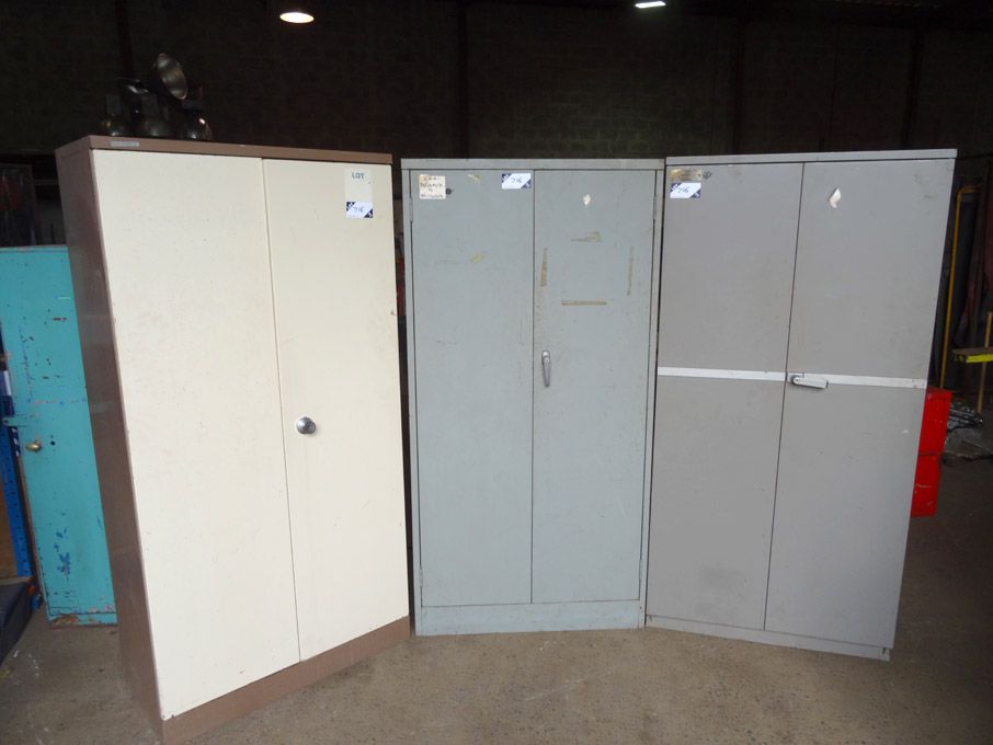 AMEND: 3x various 2 door cupboards, 920x460x1830mm...