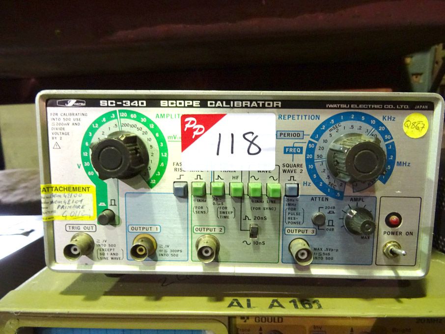 Iwatsu SC-340 scope calibrator - Lot Located at: A...