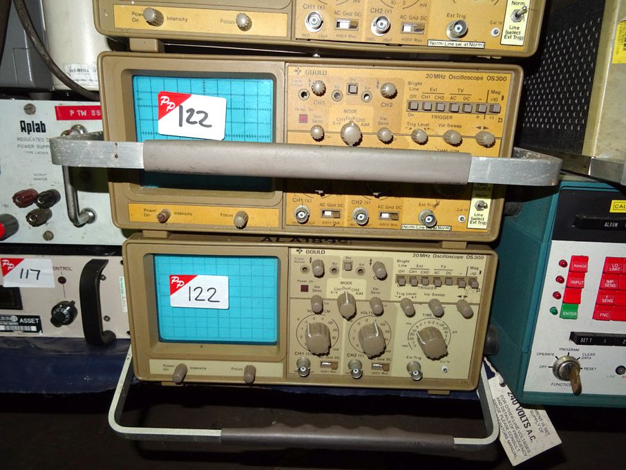 2x Gould OS300 oscilloscope, 20MHz - Lot Located a...