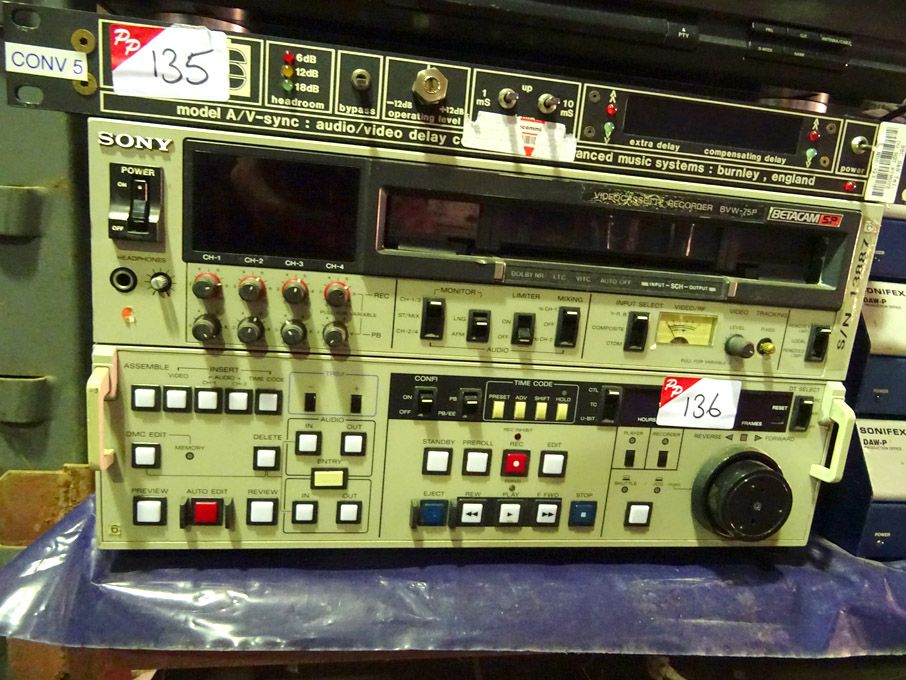 Sony BVW 75P video recorder, Betacam SP - Lot Loca...
