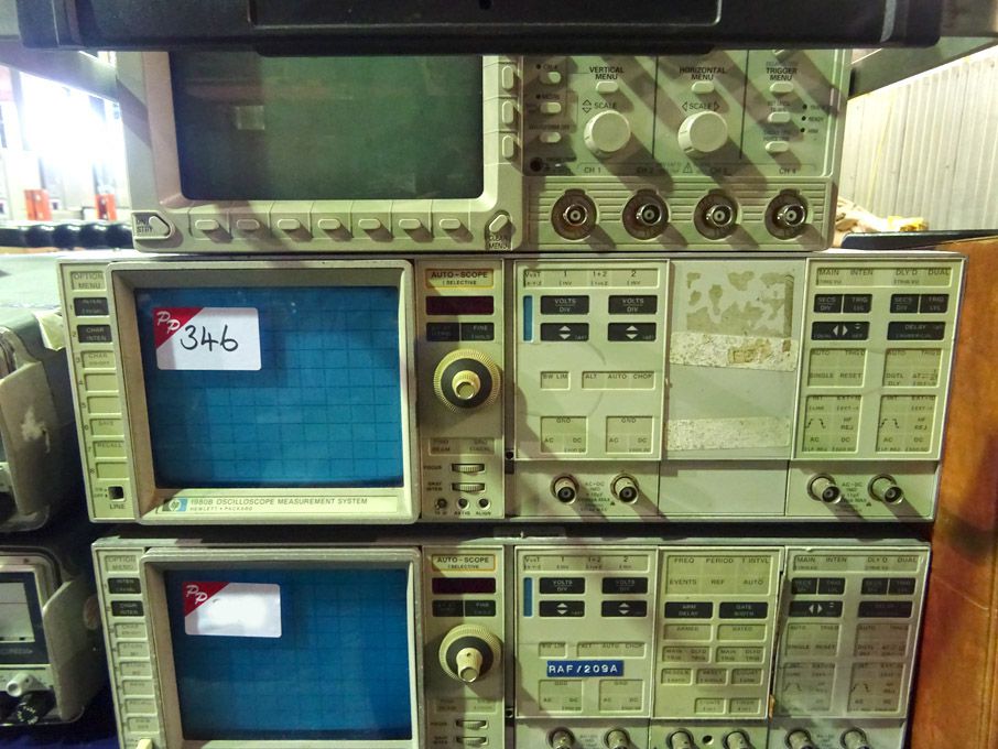 2x HP 1980B measurement system oscilloscope with m...