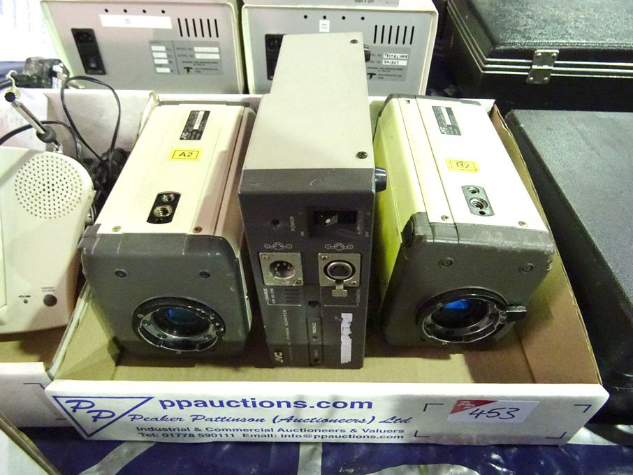 2x JVC KY-F30 colour video cameras, JVC AA-P250 AC...