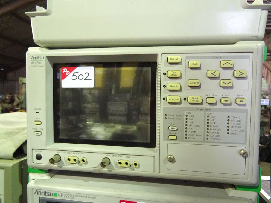 Anritsu MP1550A PDH/SDH analyser - Lot Located at:...