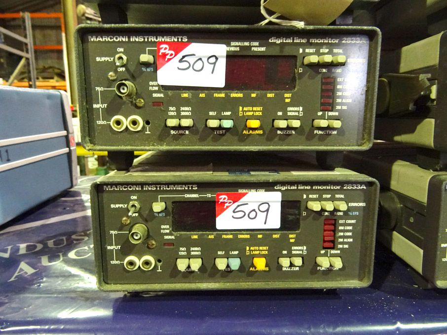 2x Marconi 2833A digital line monitors - Lot Locat...