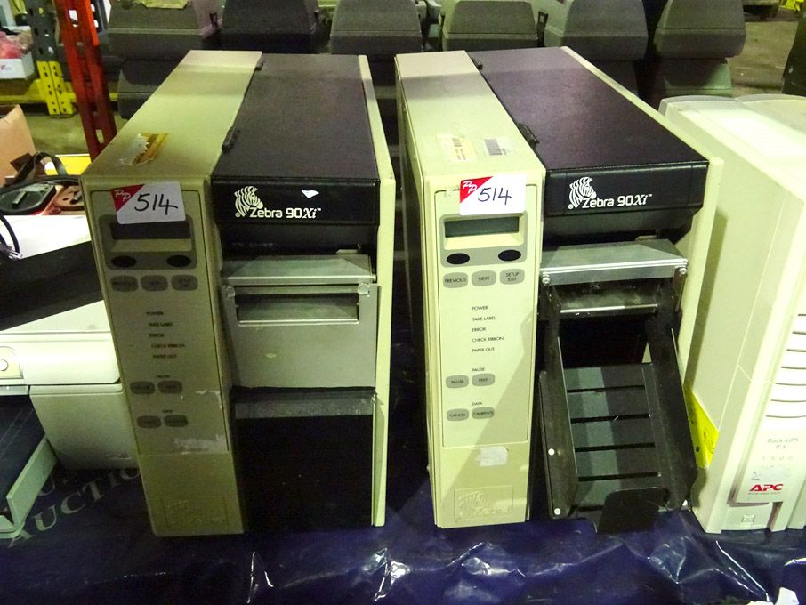 2x Zebra 90xi label printers - Lot Located at: Aun...