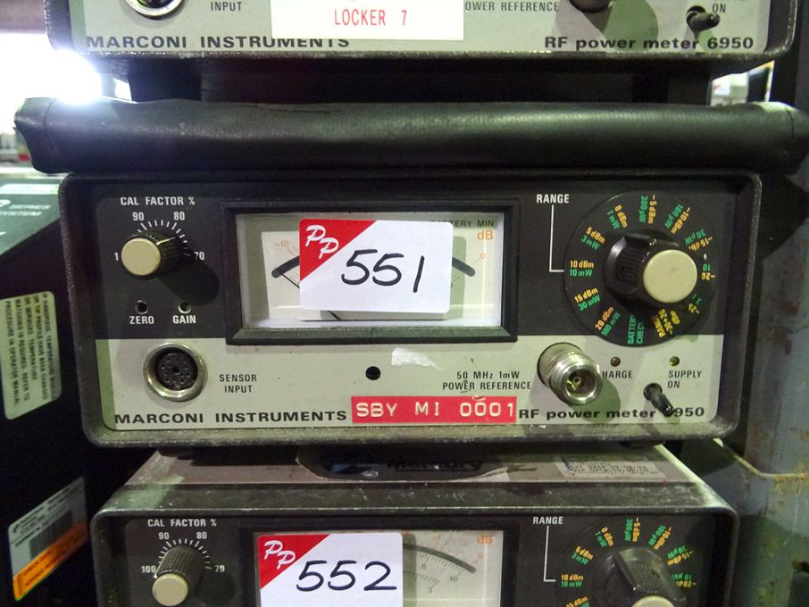 Marconi 6950 RF power meter - Lot Located at: Aunb...