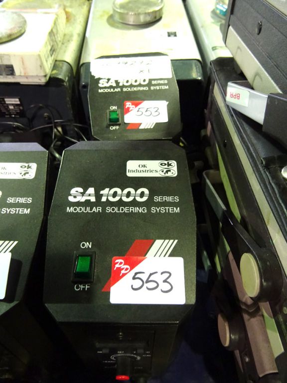 2x OK Industries SA100 modular soldering stations...