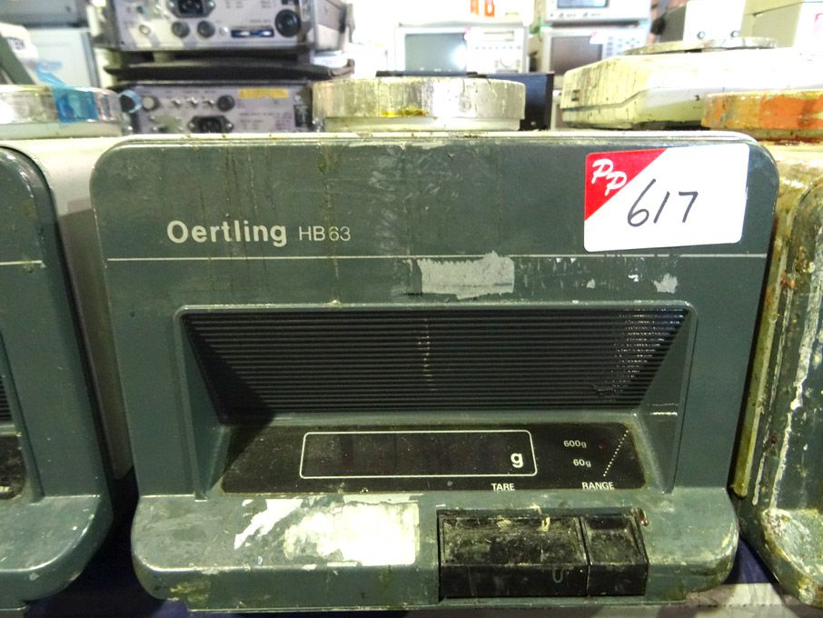 Oertling HB63 electronic balance scales, 600g max...