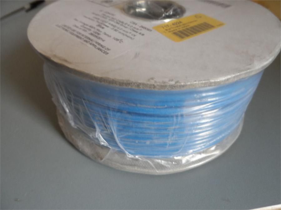 4 reels (100m per reel) Tri-rated blue PVC switchg...