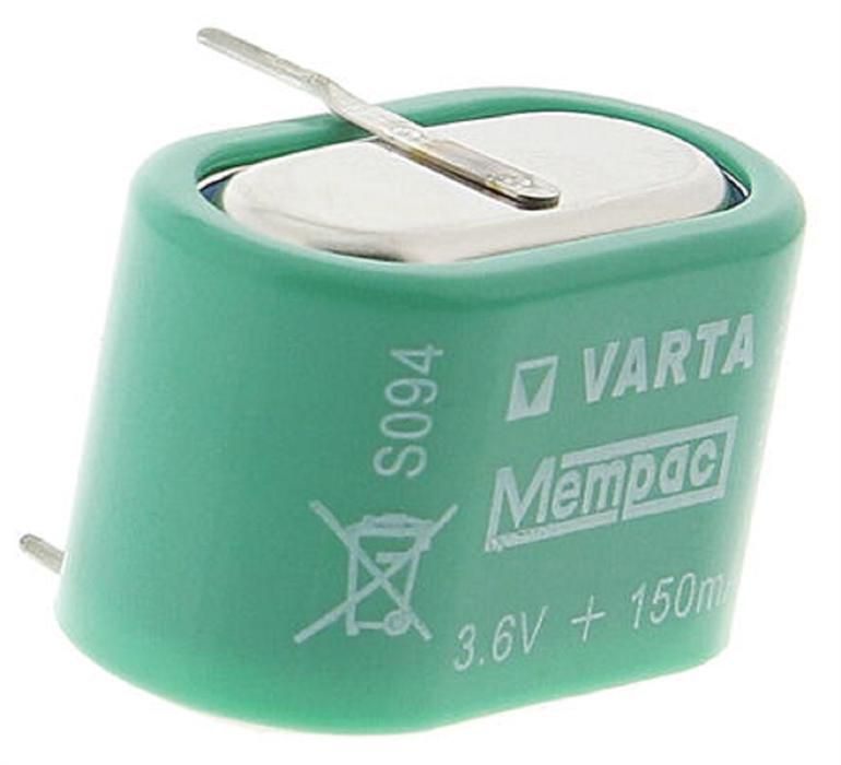 210x Varta 3.6v, V150H NiMH rechargeable coin cell...