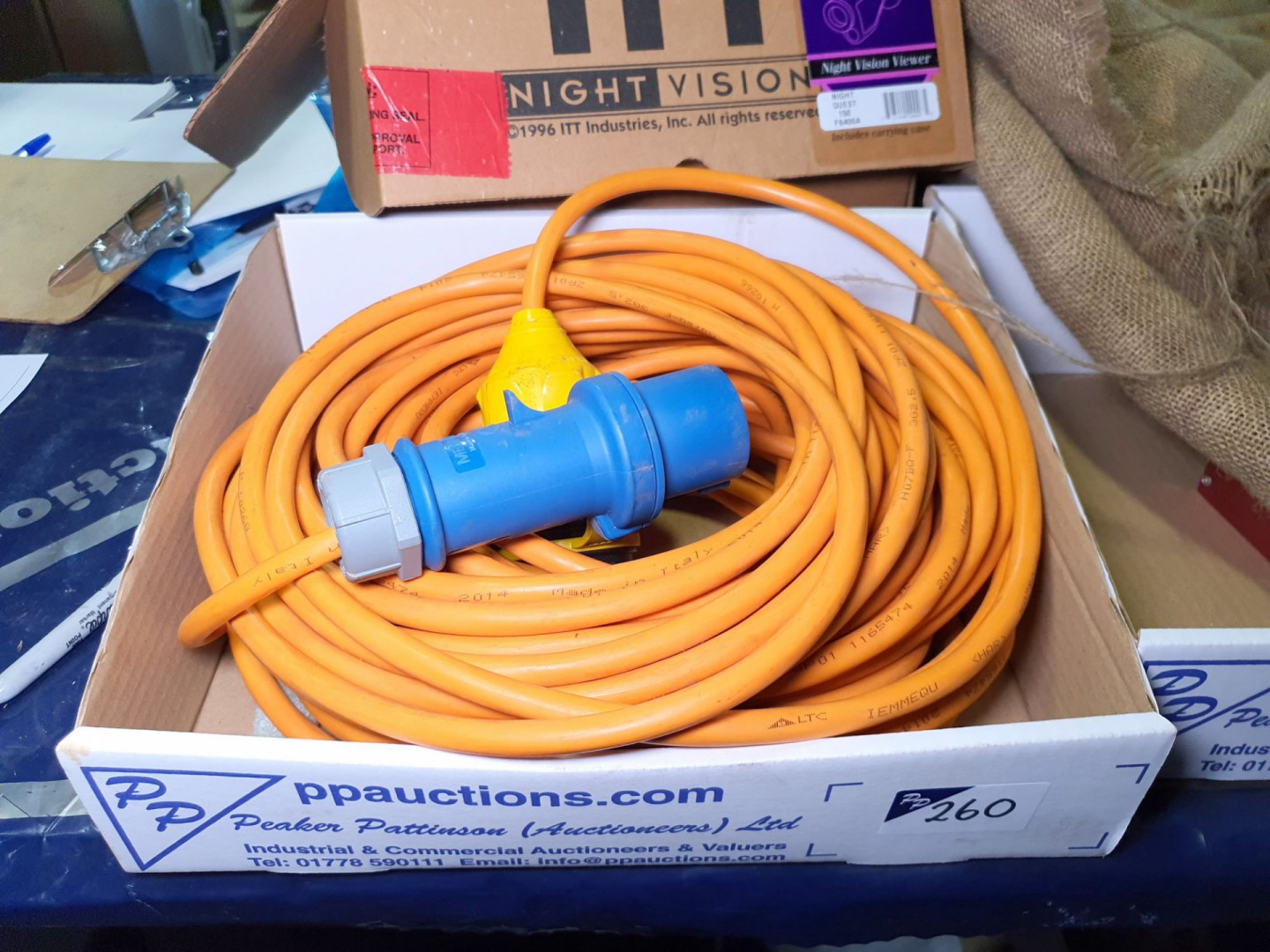 Marinco 25m armoured shore / hook-up cable, 3 pin...