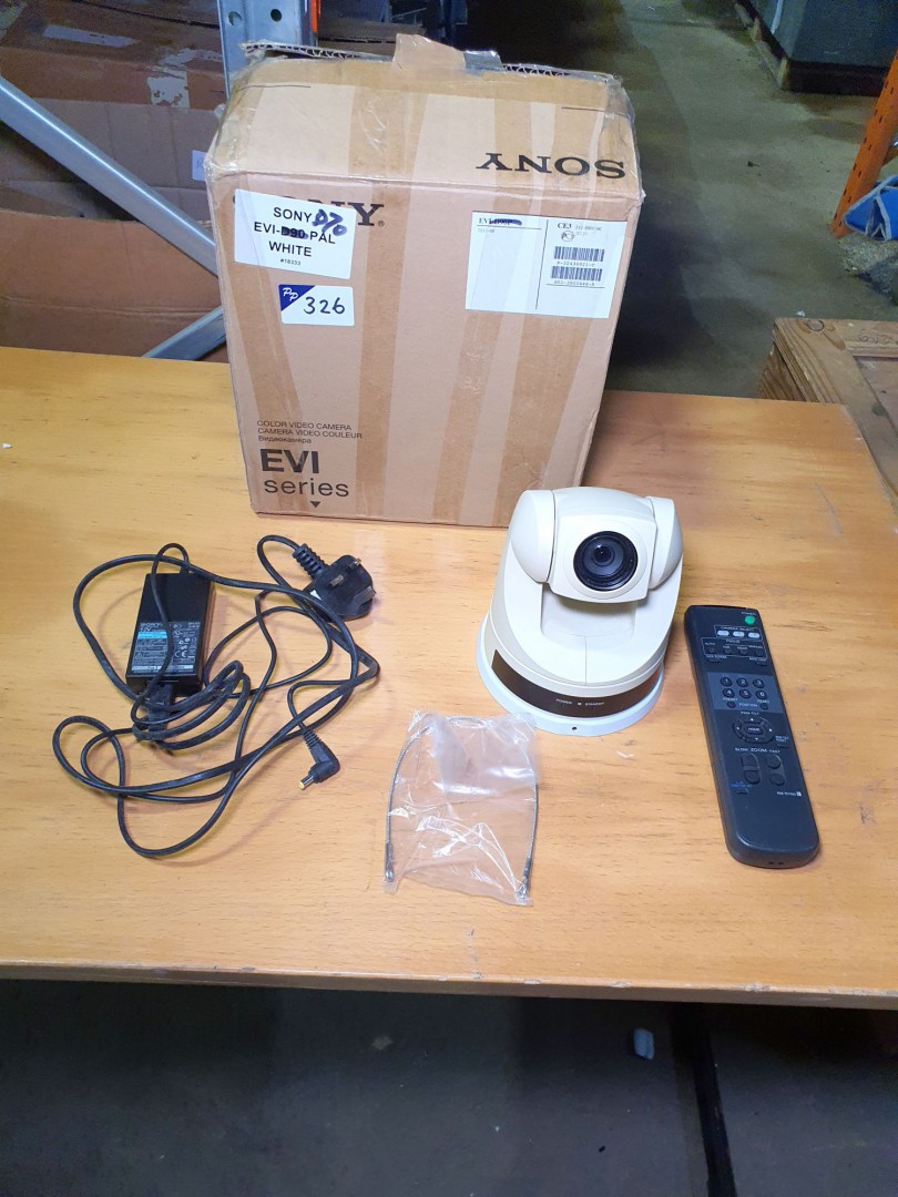 Sony EVI-D90P CCTV Camera white with accessories (...