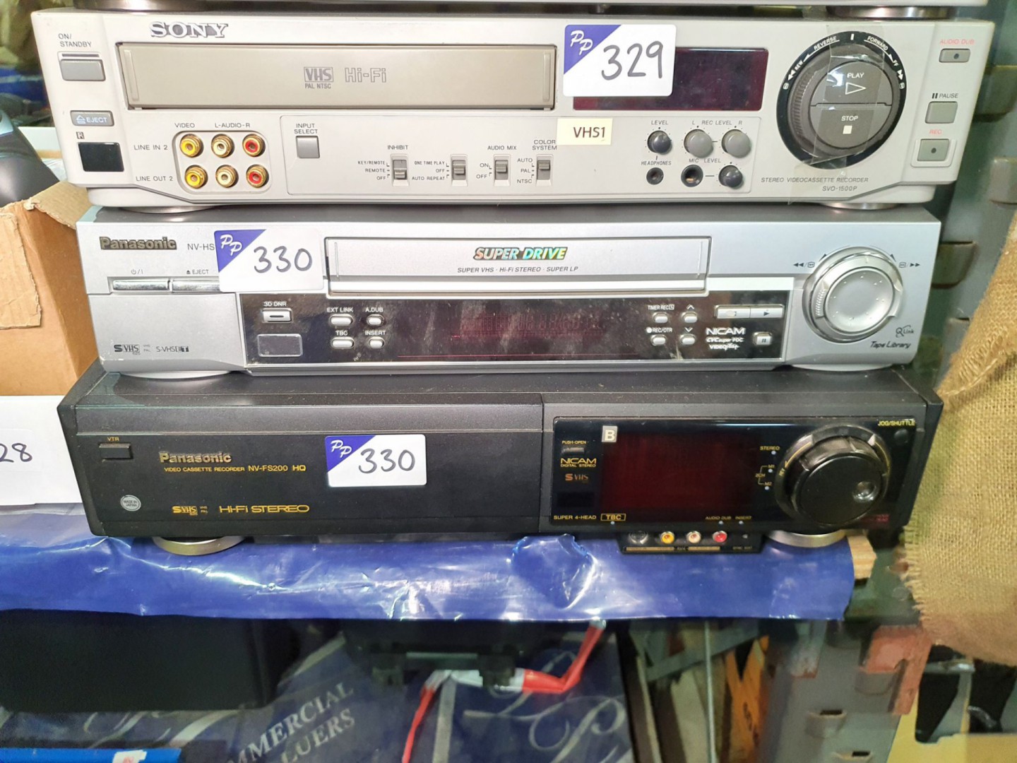 Panasonic NV-HS930B VCR & Panasonic NV-FS200B VCR...