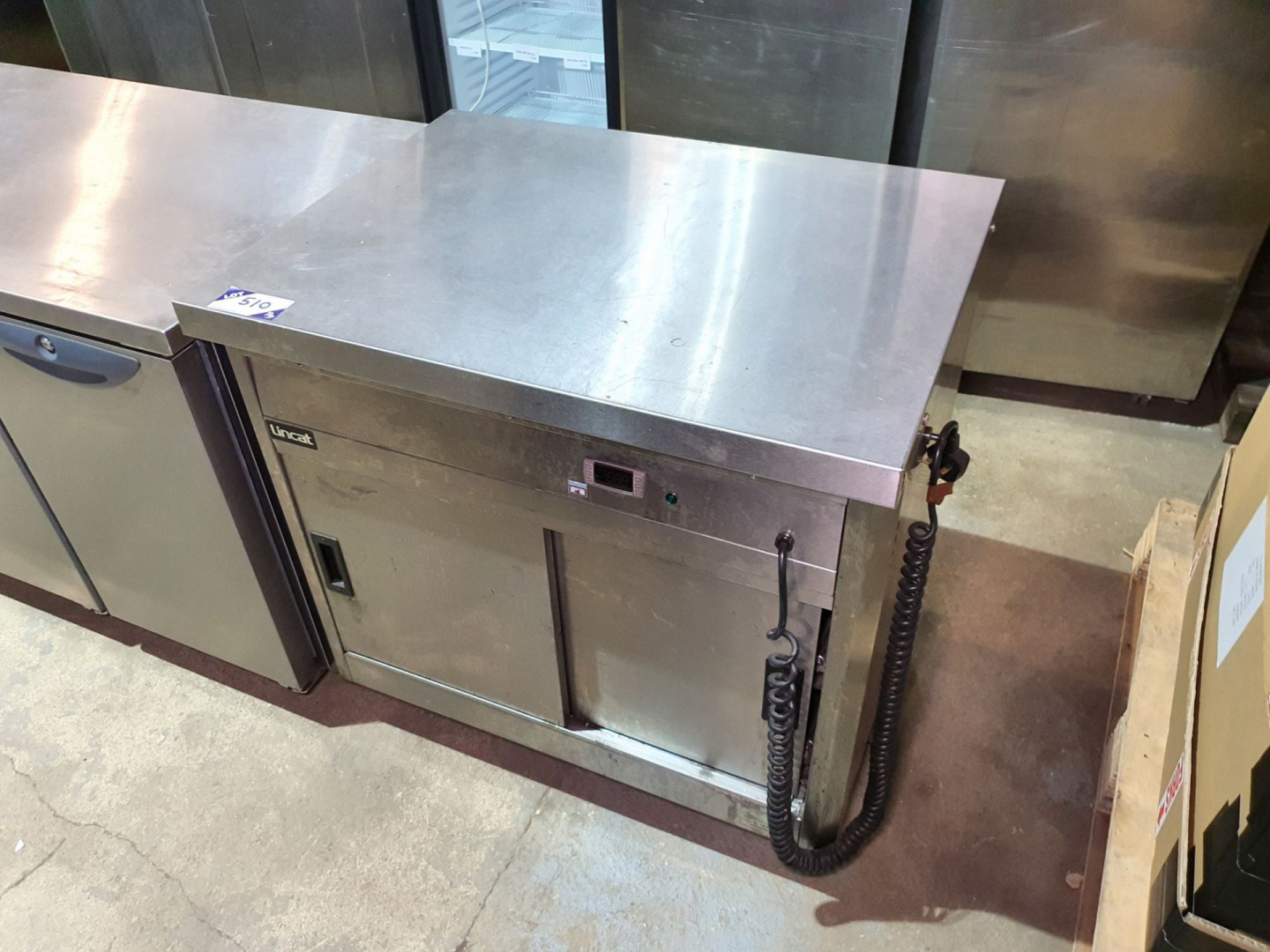 Lincat stainless steel double door warming cabinet