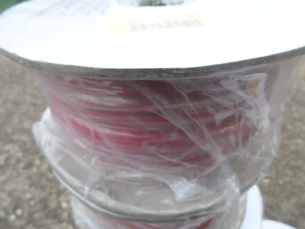4 reels (100m per reel) red Tri-rated PVC cable, 6...