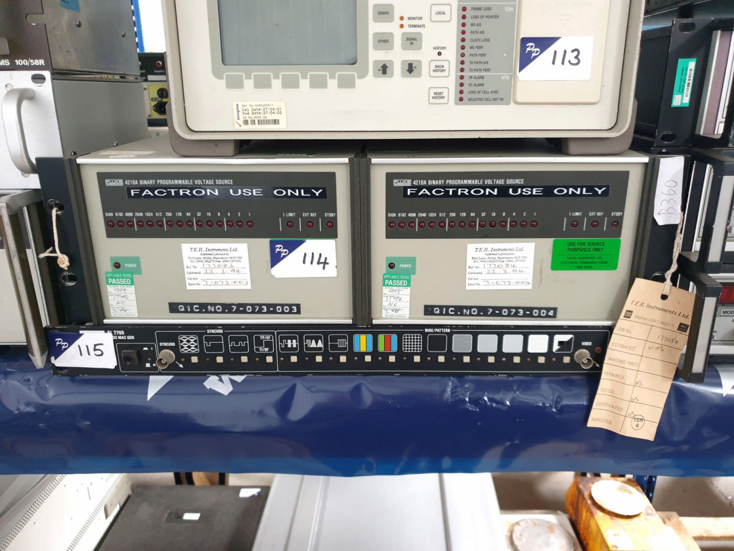 2x Fluke 4216A voltage source (B360)
