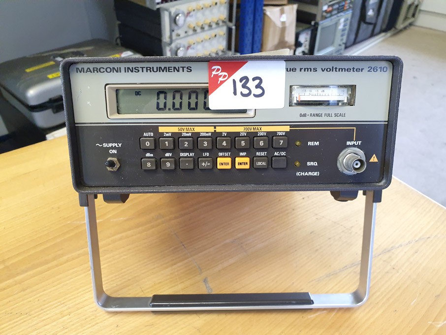Marconi 2610 true RMS voltmeter - lot located at:...