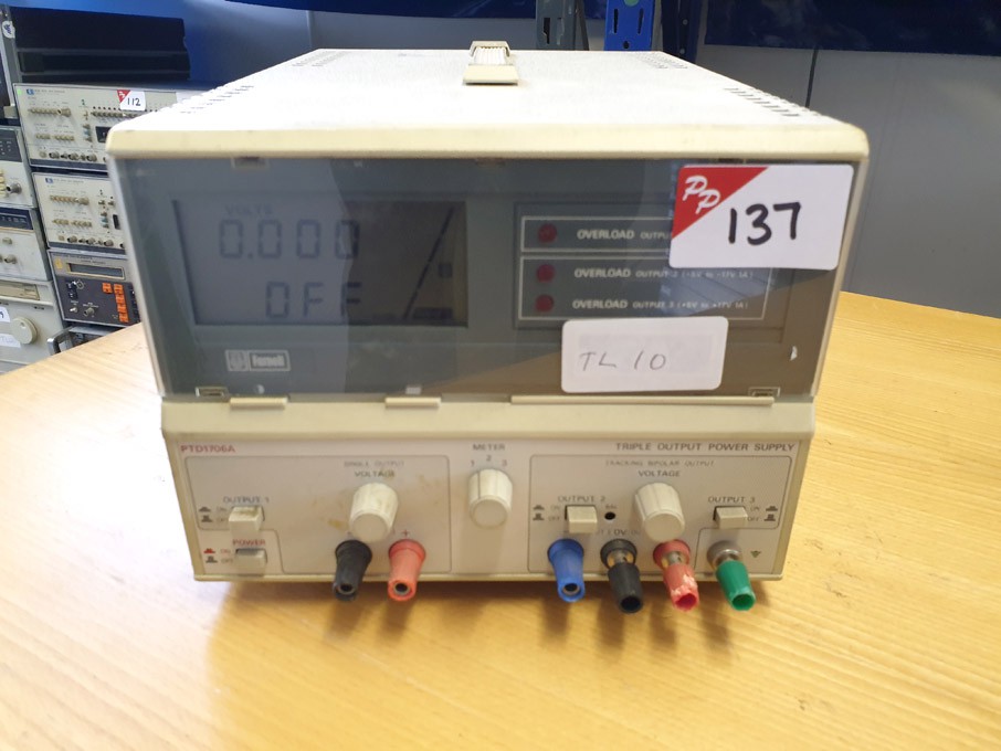 Farnell PTD 1706A PSU triple output digital meters...