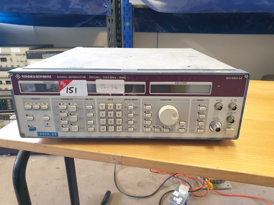 Rohde & Schwarz SMG signal generator, 100kHz - 100...