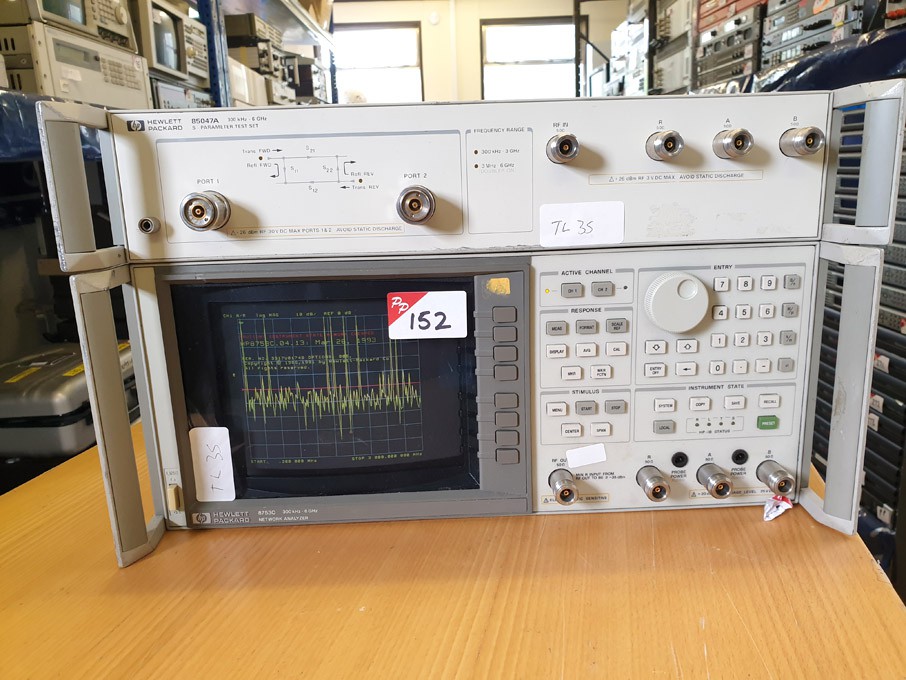 HP8753C network analyser, opt 6 300kHz - 6GHz with...