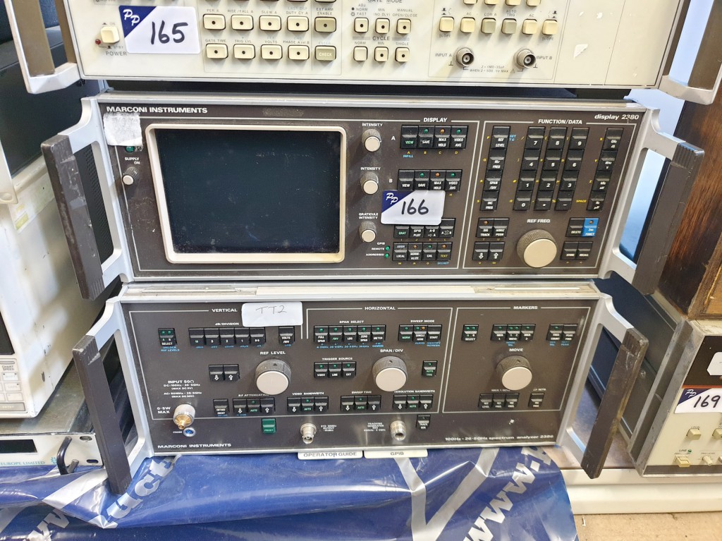 Marconi 2386 spectrum analyser with 2380 display,...