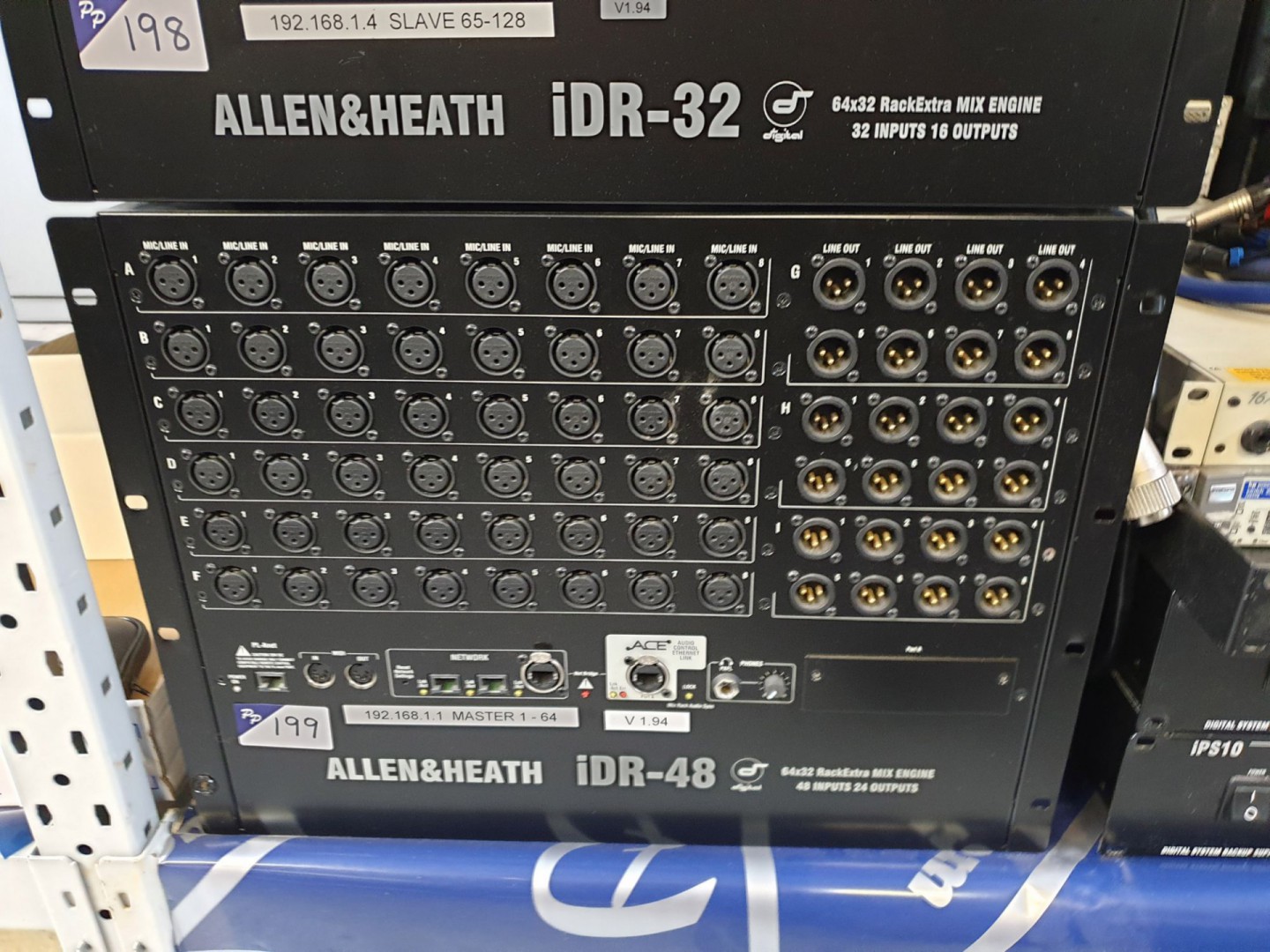Allen & Heath iDR-48 rack extra mix engine, 48 inp...