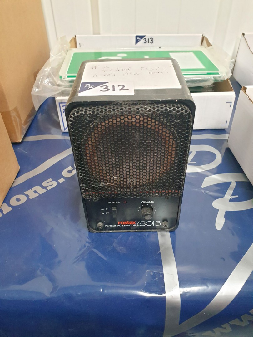 Fostex 6301B personal monitor speaker (needs new c...