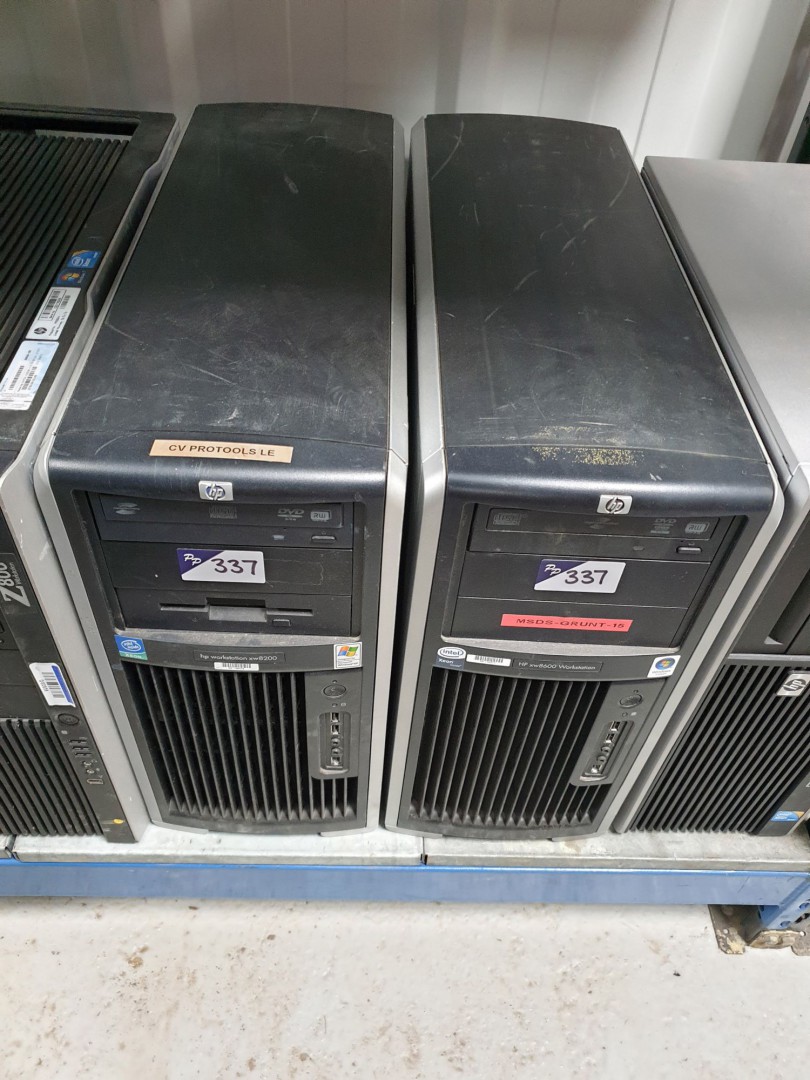 HP XW8600, XW8200 workstation PC's