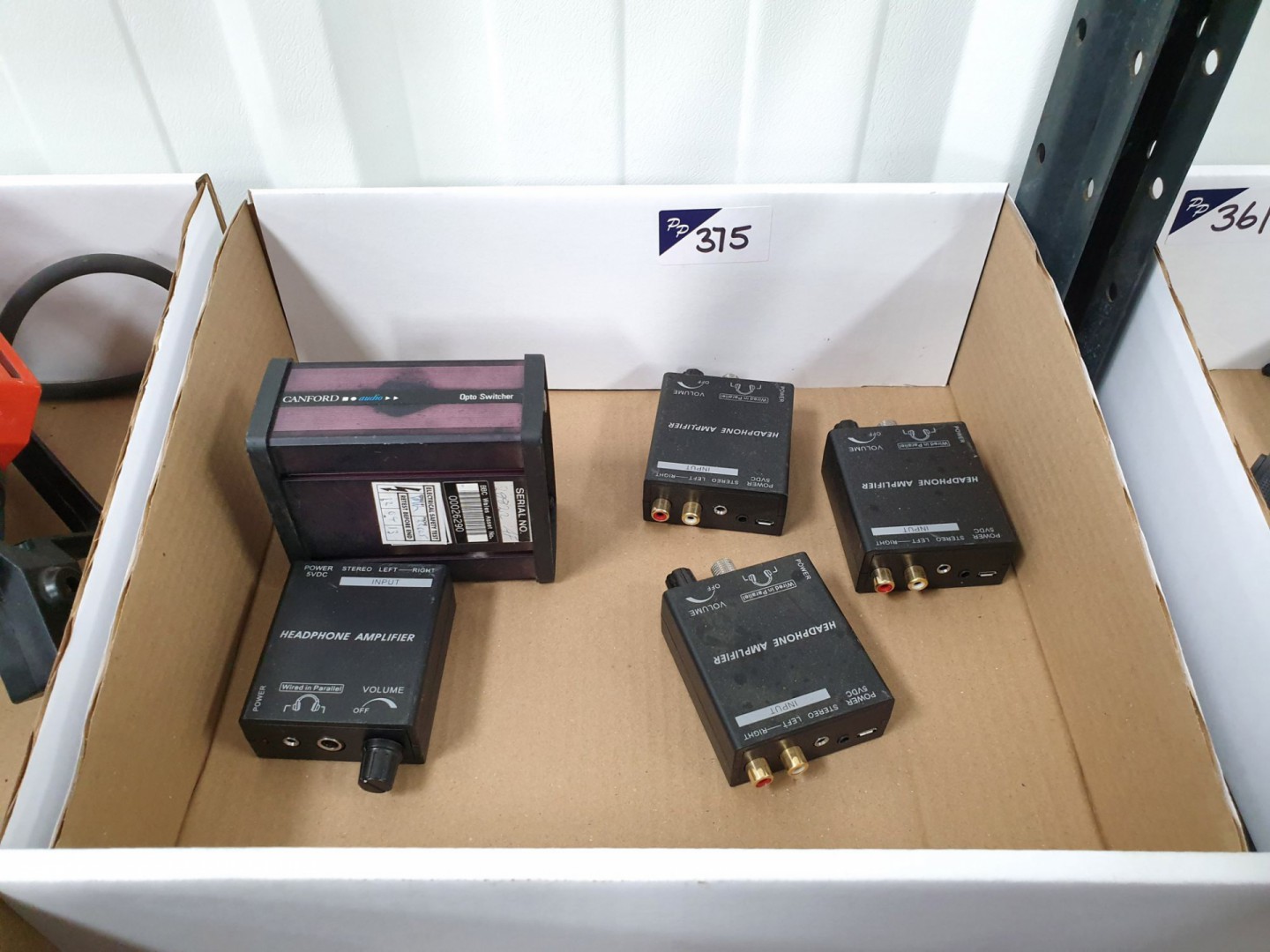 Canford Audio Opto switcher, 4x headphone amps