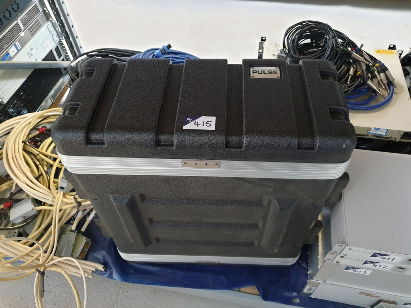 Pulse Black plastic transit case, 550x250x600mm