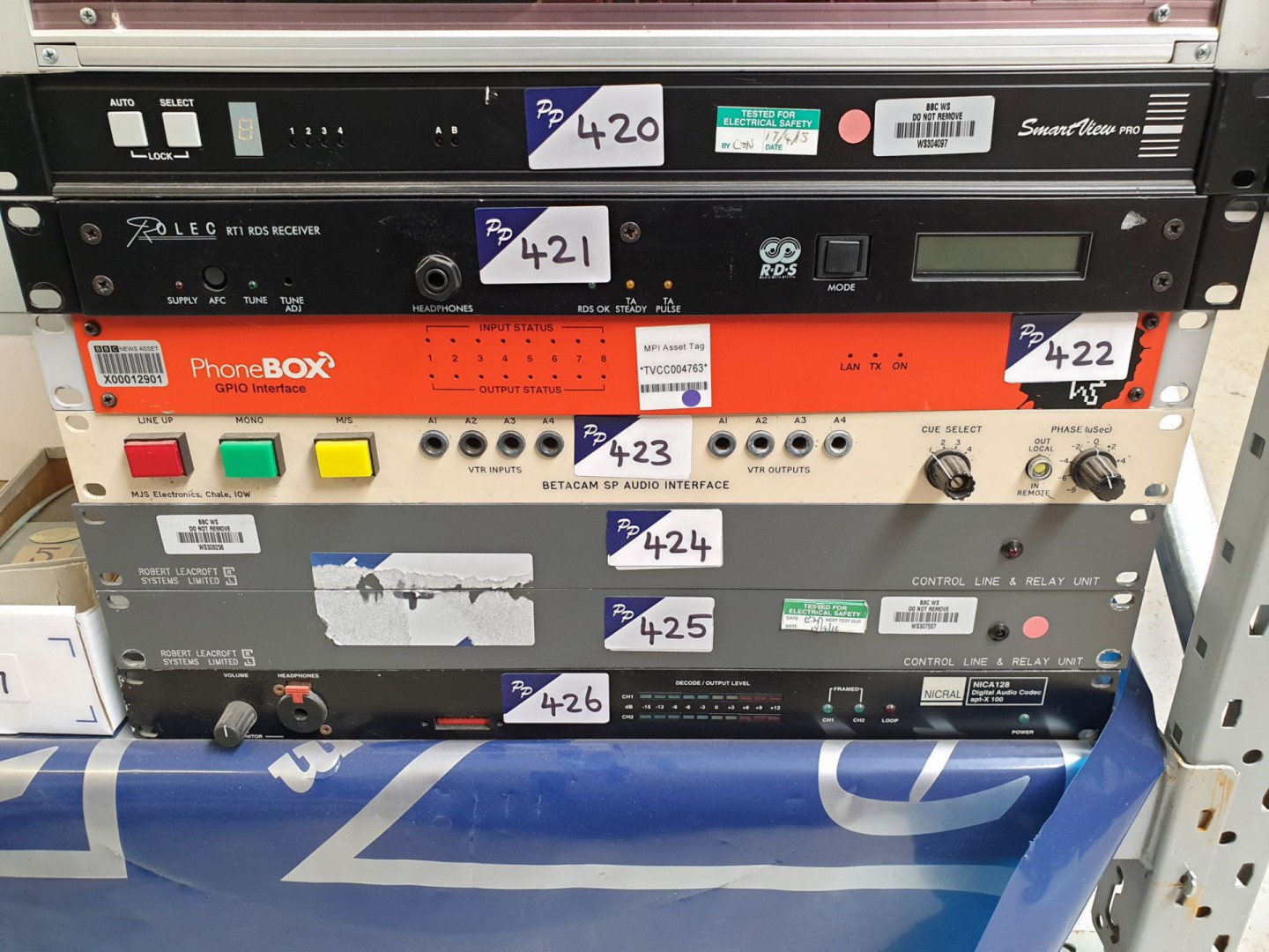 Betacam SP audio interface