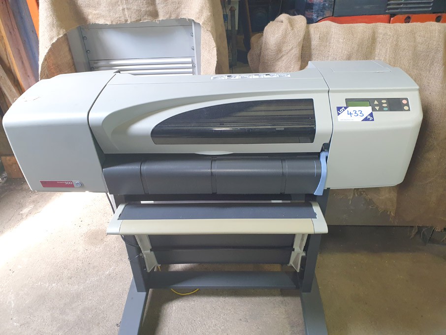 HP design jet 500 large format printer - lot locat...