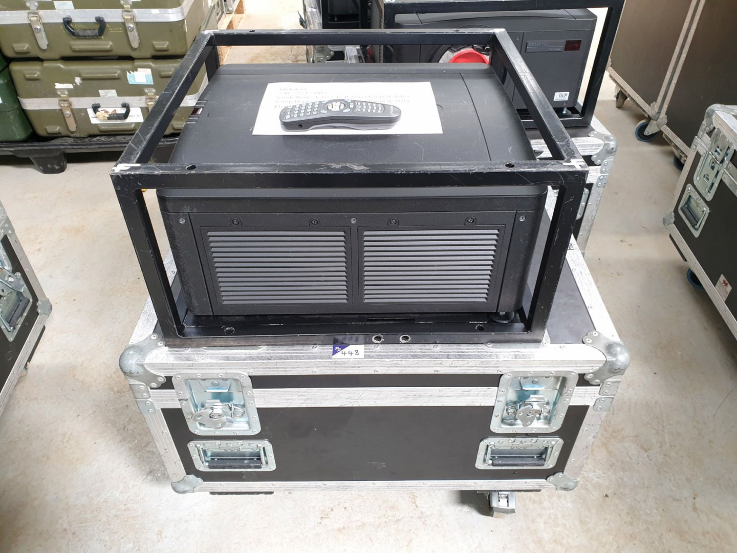 Christie HD10K-M projector with remote & hanging f...