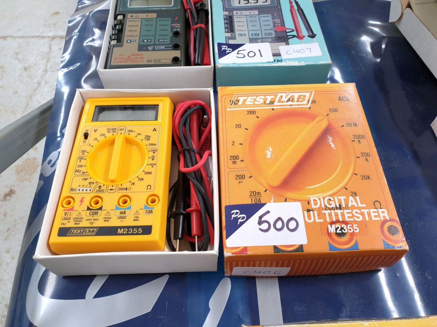 Test Lab M2355 digital multimeter with leads (boxe...