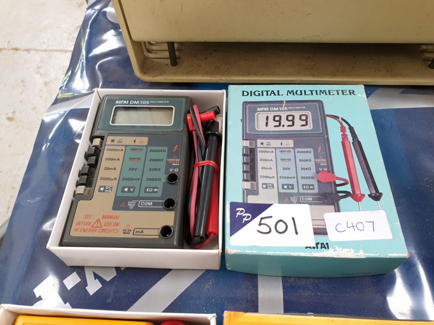 Altai DM105 digital multimeter with leads (boxed &...