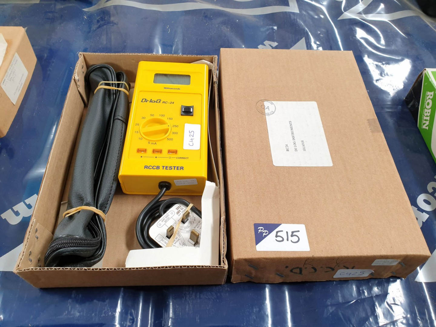 Di-Log RC 24 RCCB tester with case & instructions...