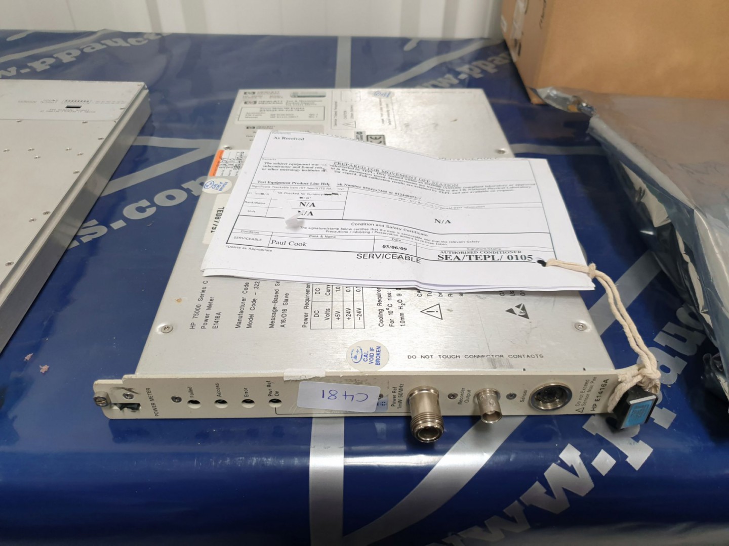 HP / Agilent VXI card E1416A power meter (C481)