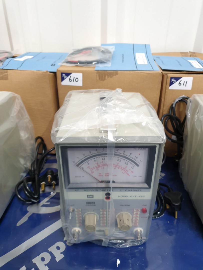 GW GVT427 two channel millivoltmeter with manual &...