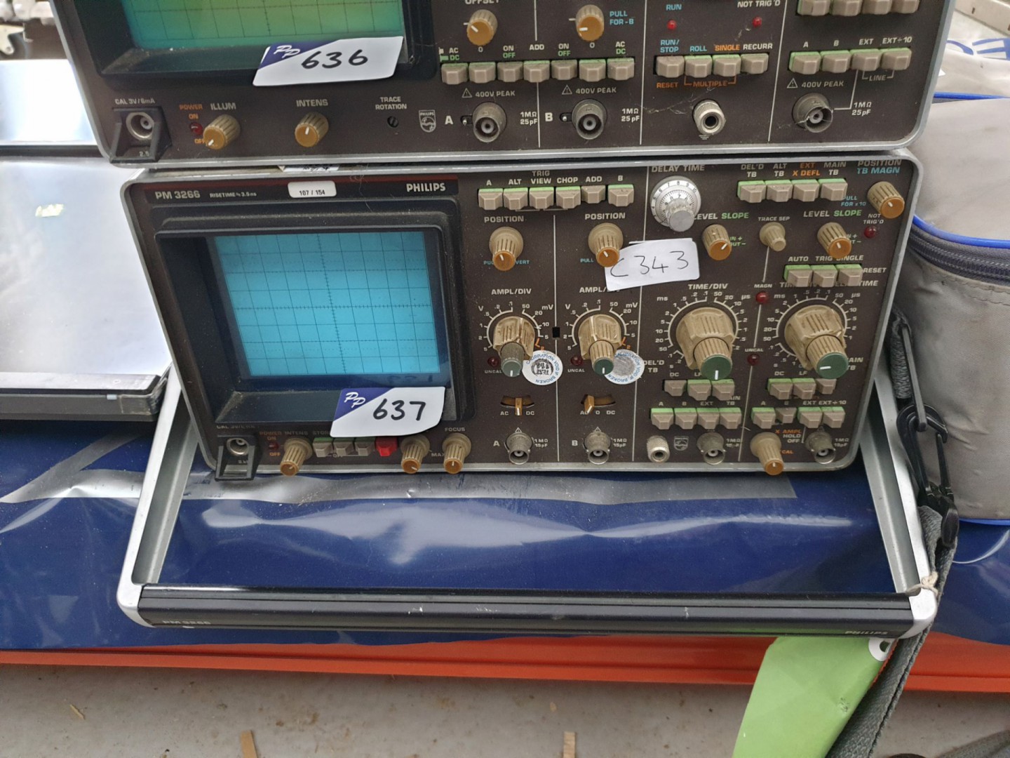 Philips PM 3266 analogue storage scope, DT 100MHz...