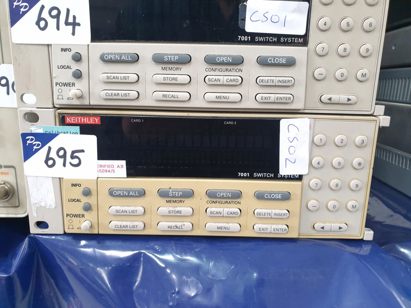 Keithley 7001 switch system with 7020-D I/O interf...