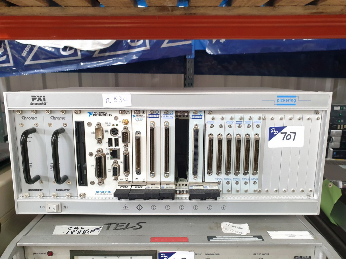 Pickering PXI mainframe with 1x NI PXI-8176 embedd...