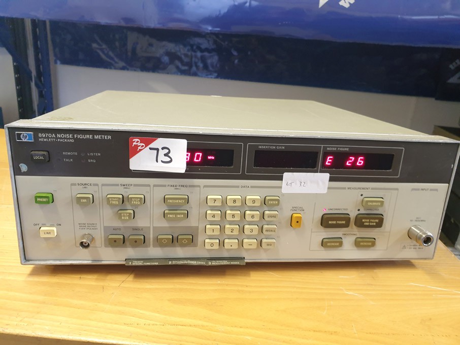 HP 8970A noise figure meter - lot located at: PP S...
