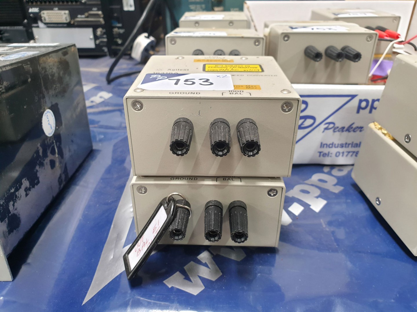2x Agilent 16316A 100 ohm-50 ohm convertor (C453)