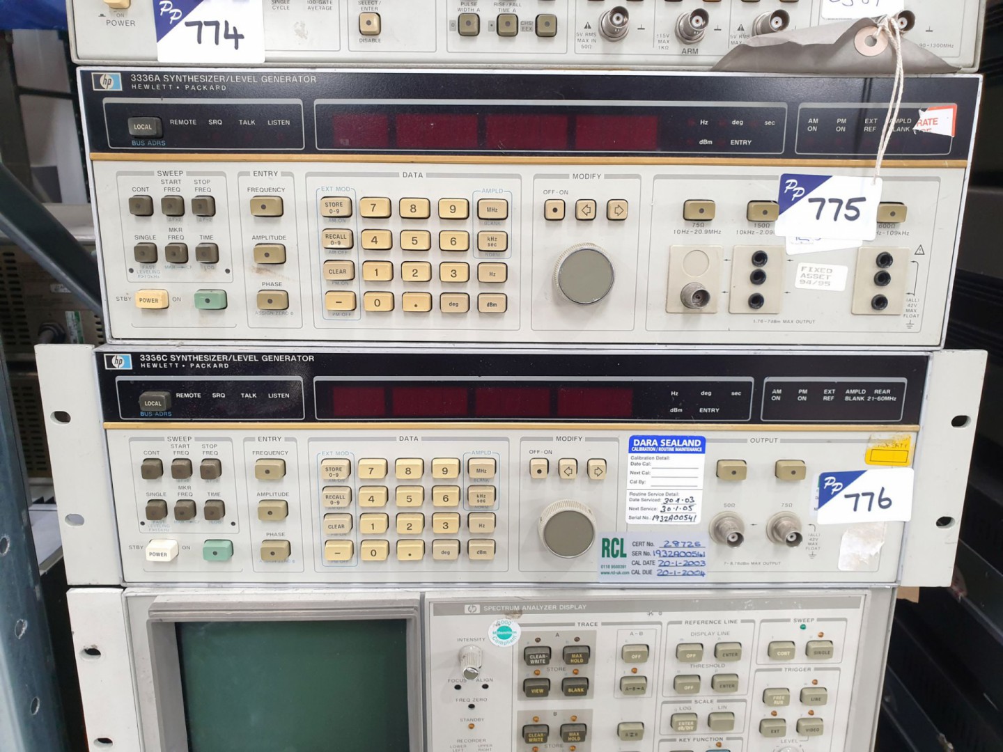 HP 3336C synthesiser / level generator (R542)