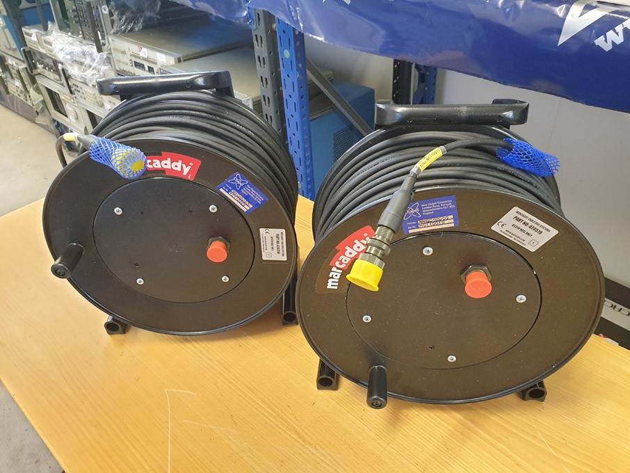 2x Chapel Marcaddy cable reels with etherflex data...