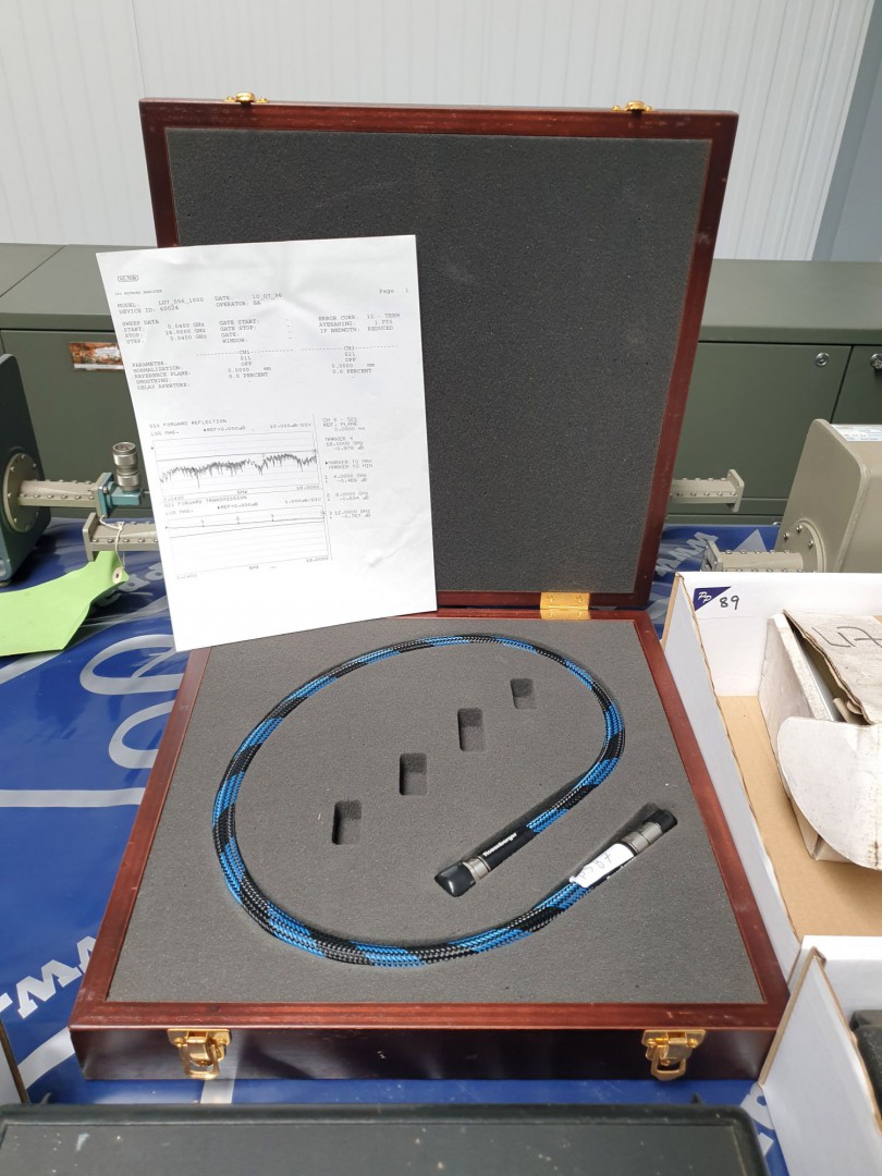 Rosenberger 60024 3.5mm test cable with test data...